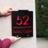Світловий номер будинку для фасаду