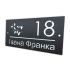 Оригінальна табличка з номером будинку